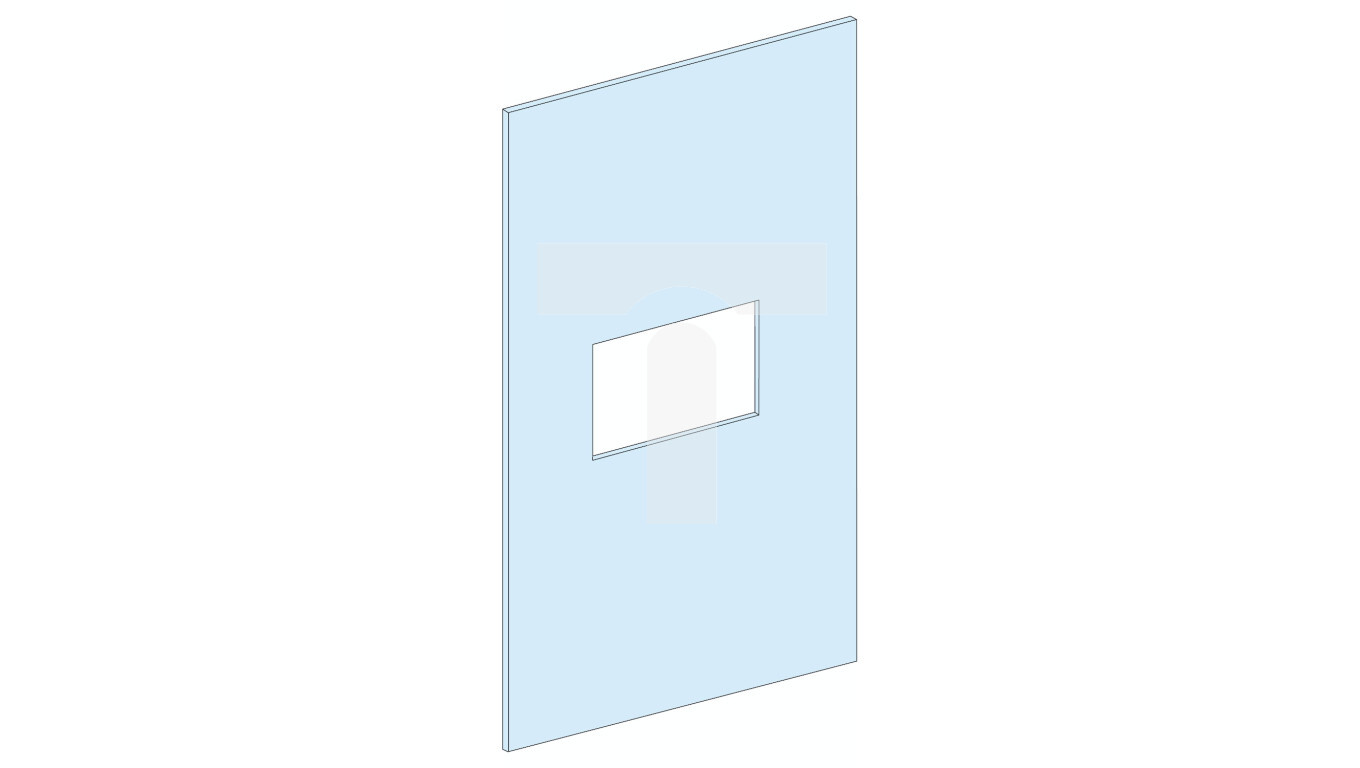 PrismaSet Metal cover with cutout for INS-INV630 300x500mm LVS03281 /T2UK