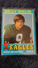 1971 Topps Football - #23 Billy Walik (RC) - Philadelphia Eagles Vg-Ex Condition