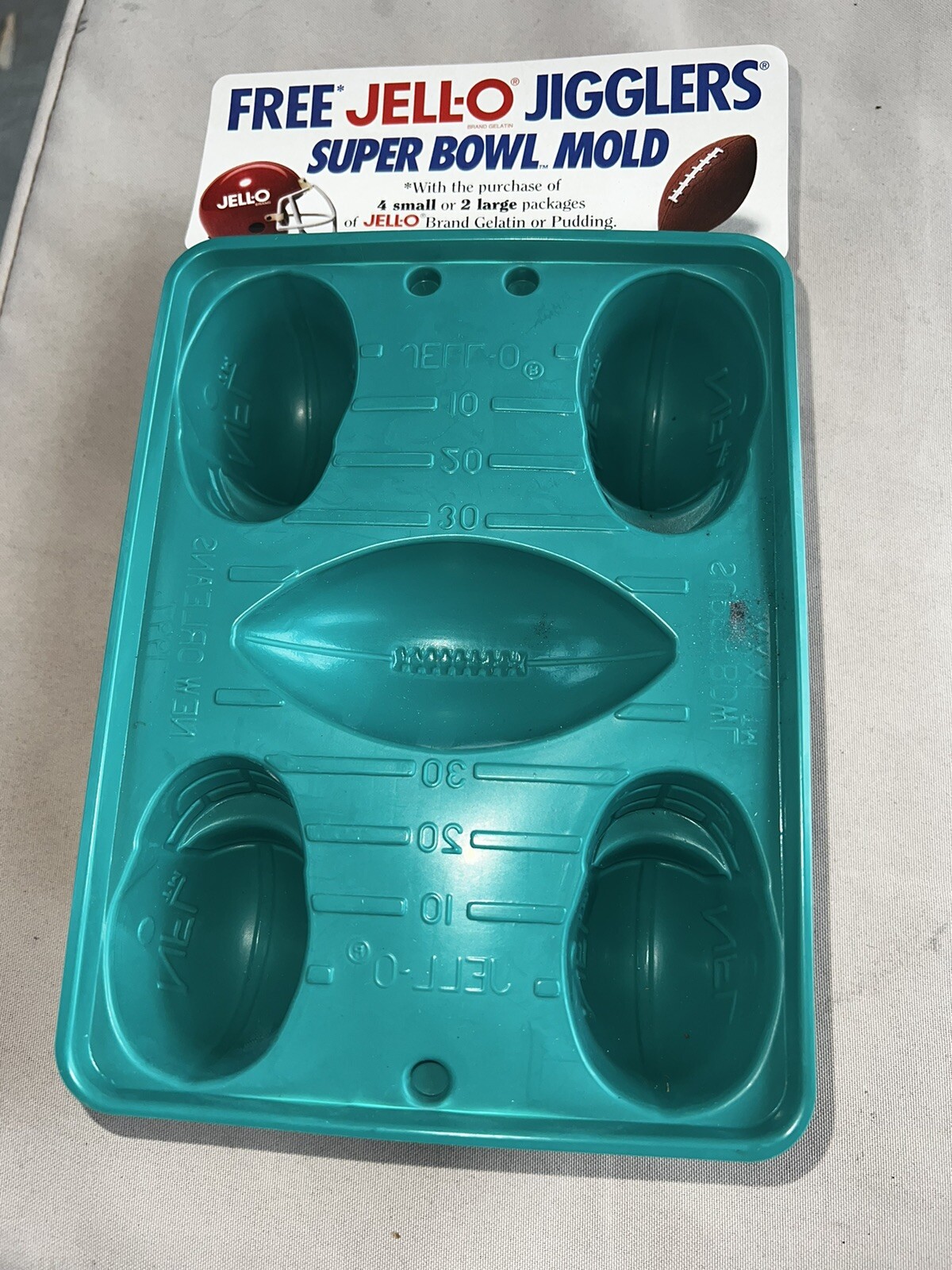 Vintage Jello Jiggler Super Bowl Mold Football Helmet NFL 1997 eBay