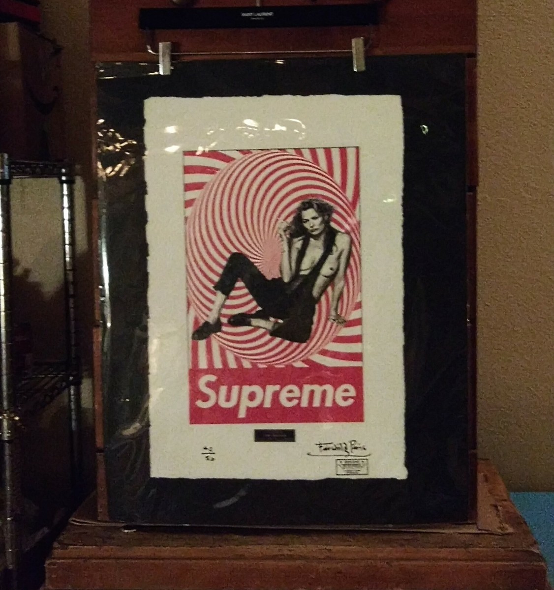 Kate Moss, Supreme Limited Edition Print 22'x 15'x Signed