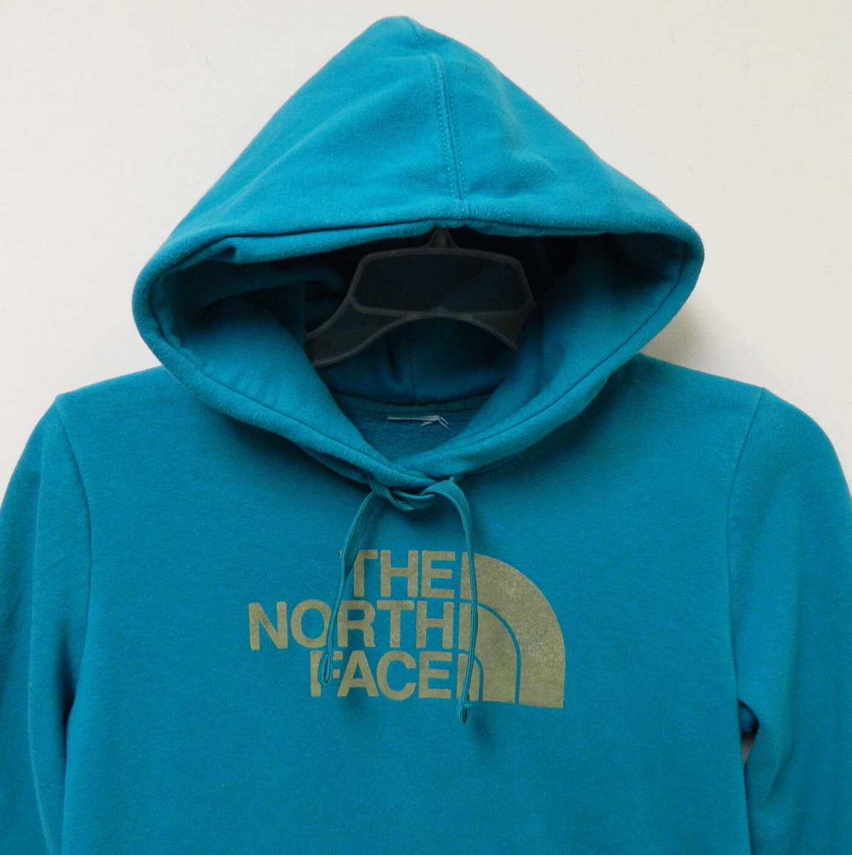 Teal north sales face hoodie