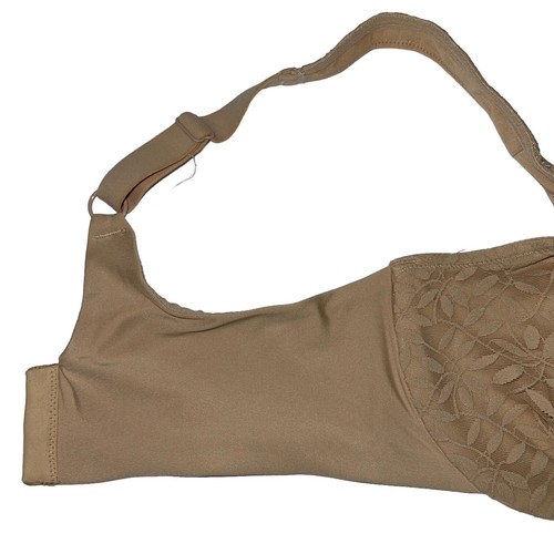 Olga Bra Underwire Minimizer Lace Sheer Leaves Lightweight Full Coverage 35519 - Picture 30 of 84