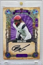 2022 WC 5 Card Draw Bryan Cook Sparkles Holo Foil Purple Rookie Auto RC #3/4