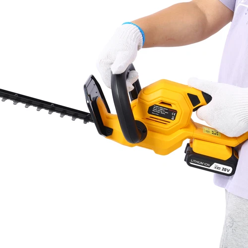 20V Cordless Hedge Trimmer 22 Inch Steel Blade Reduced Vibration With Battery - Picture 10 of 17