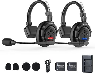 ワイヤレスヘッドセット　SYNCO XTALK X2 SYNCO XTALK X2 Wireless Intercom Headset System 2.4GHz 350M/1148FT