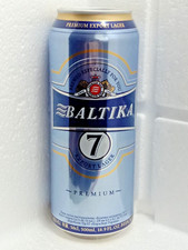 BALTIKA 7 Export Premium Lager Empty Beer Can 500ml Ukraine 2020 Top Open