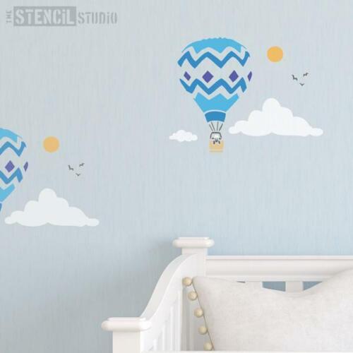 Reusable Nursery Stencil - Balloon and Sheep Stencil -Cute sheep for a cute room - 第 1/7 張圖片