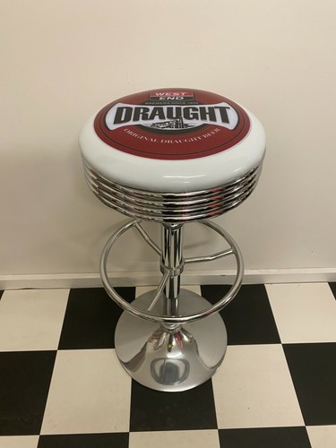 WEST END DRAUGHT BEER (NEW) PREMIUM BAR STOOL ADJUSTABLE HEIGHT VICTORIA BITTER - Picture 4 of 12