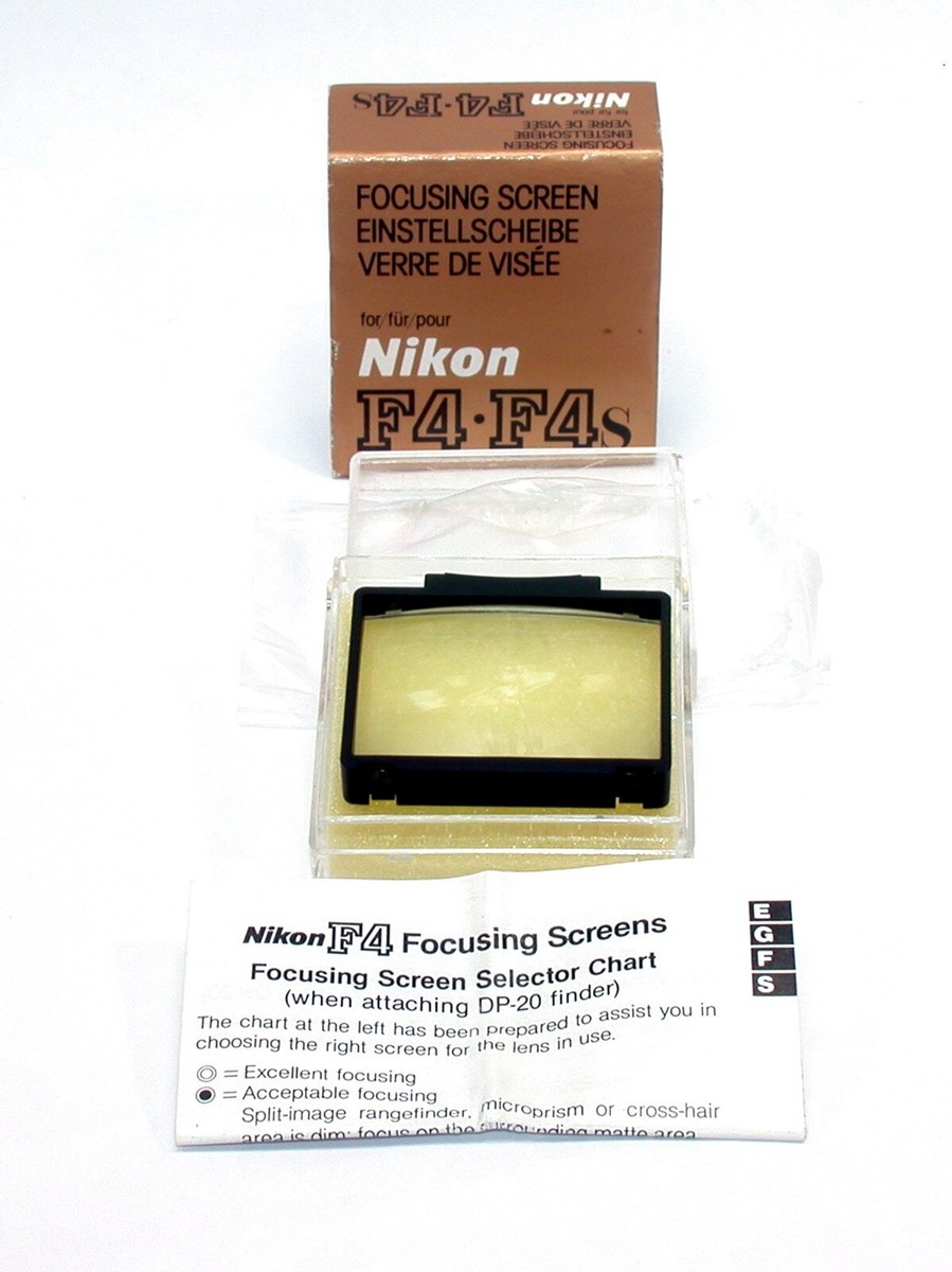 Nikon ニコン フォーカシングスクリーン F4・F4S J T-643 Nikon F4, F4S Focusing Screen - Type B - Good Condition | eBay