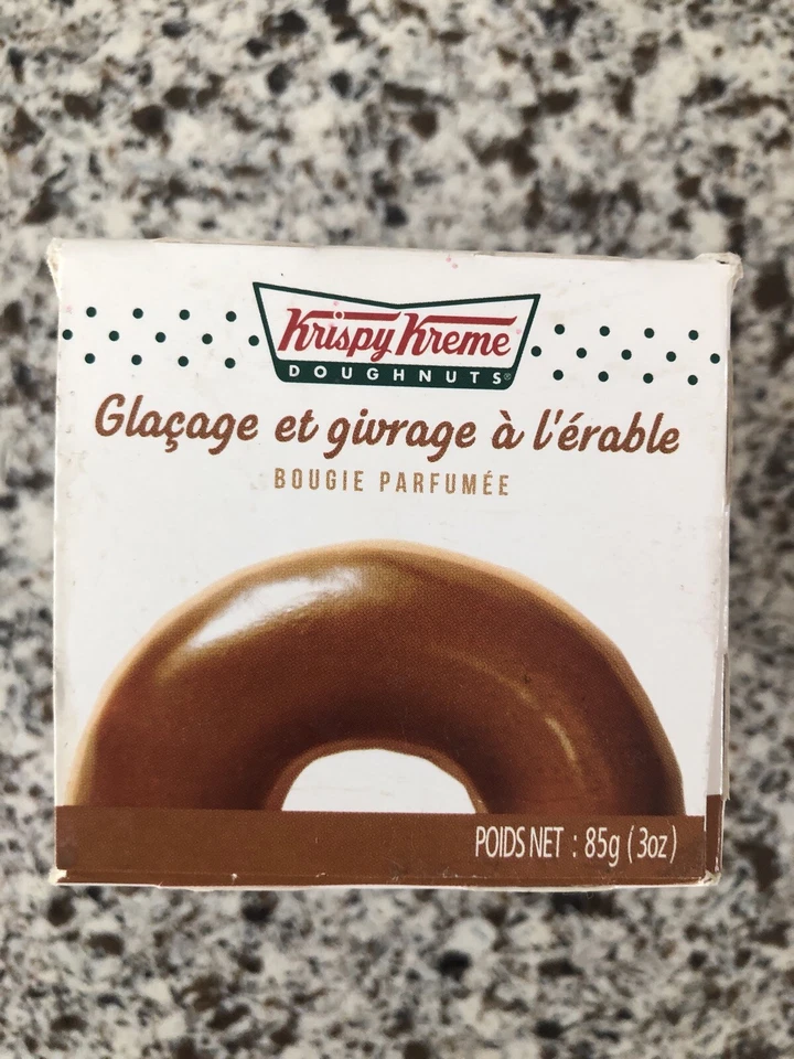 Vela perfumada Krispy Kreme tarro de 2,75 oz - esmaltado helado de arce Foto 2 de 4
