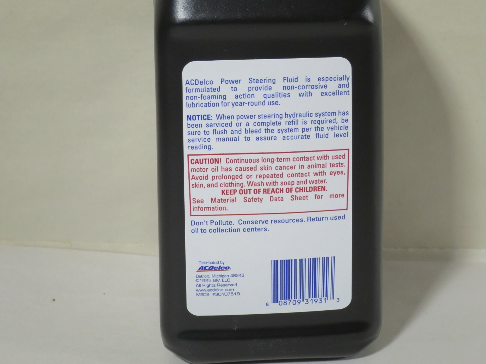 ACDelco 105073 Power Steering Fluid 32oz. 19329448 eBay