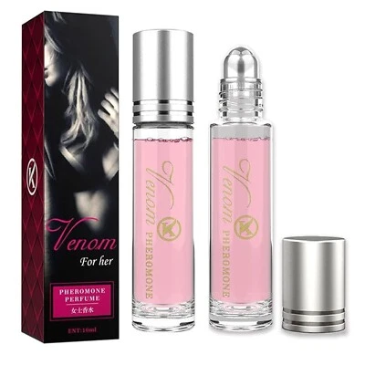 BRANDED 2Stück Pheromone Parfum Woman,Roller Ball Parfüm N, Pheromone Öl, Eine Lang Anha