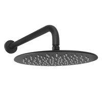Welfenstein Regendusche 25Cm Zulaufarm Regenbrause Schwarz Matt HB10-ER25-PA