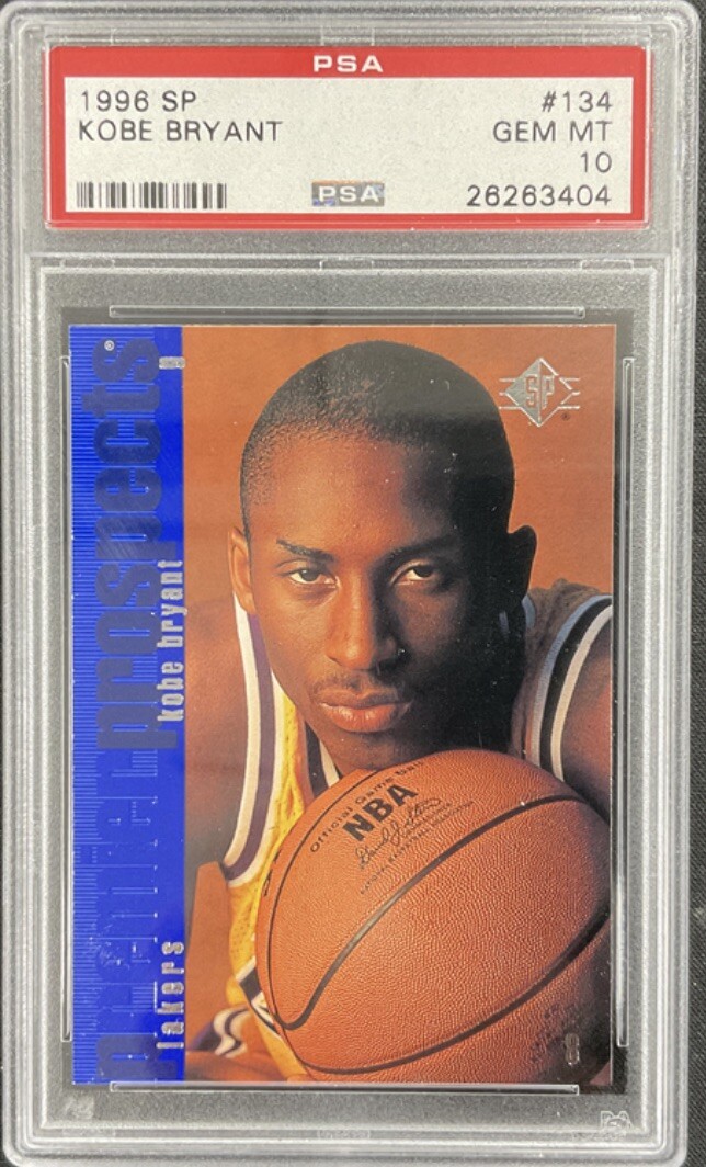 1996 SP Basketball Kobe Bryant ROOKIE RC #134 PSA 10 GEM MINT