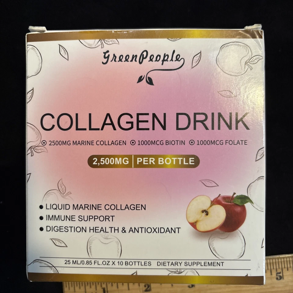 LOTE 10 Botellas Bebida Colágeno 2500MG Apoyo Inmunológico Digestión Antioxidante Freshp Foto 3 de 4