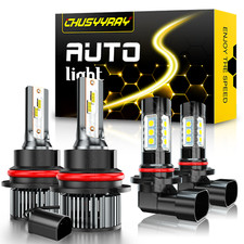 For Ford Excursion 2000-2004 4x Led Headlight Hi-lo Fog Lights Bulbs Combo 6000k For Ford Excursion 2000-2004 4x Led Headlight Hi-lo Fog Lights Bulbs Combo 6000k