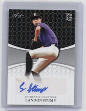2022 Leaf Perfect Game #BA-LS2 Landon Stump Black Auto #/50
