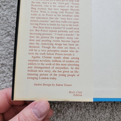 Third Girl by Agatha Christie - 1966 - Book Club Edition - Hercule Poirot - HCDJ - Imagen 8 de 13