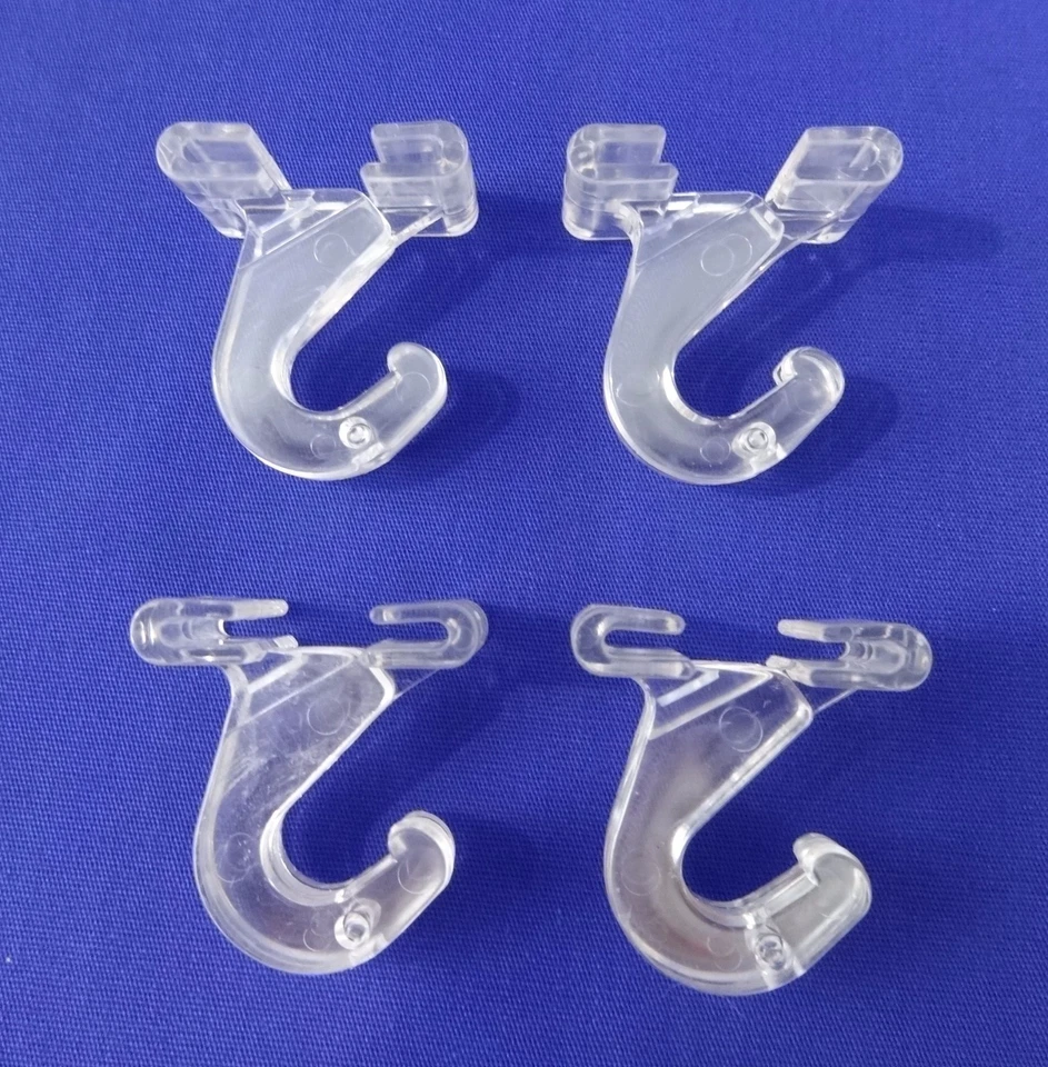 Clear Hinged Ceiling Tile Grid Track Hook Clip Retail Store Supply - Image 4 of 4