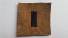 U.S. ARMY AUFN&Auml;HER KLETT PATCH FIRST LIEUTENANT 1LT O-2 RANK COYOTE