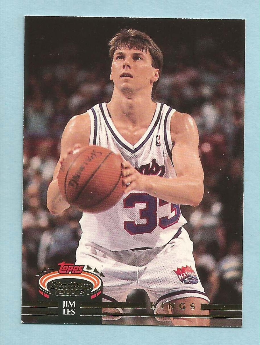 1992, Jim Les, Sacramento Kings, Signed, Autographed, Topps Gold Basketball Card, Card # 167, 1992, Jim Les, Sacramento Kings, Signed, Autographed, Topps Gold Basketball Card, Card # 167,