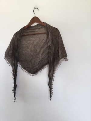 Foulard étole Marron - Accessoire Femme - Occasion - Tissu Doux Et Chaleureux