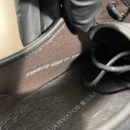 John Varvatos star USA punta piatta oxford L nero pelle pizzo uomo 8,5 - Foto 8 di 10