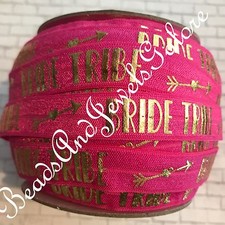 Bride tribe foe bride elastic arrow Metallic foil bride tribe hair ties wed-5/8