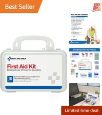 Durable Emergency First Aid Kit for Offices and Homes - 57 Organized Supplies