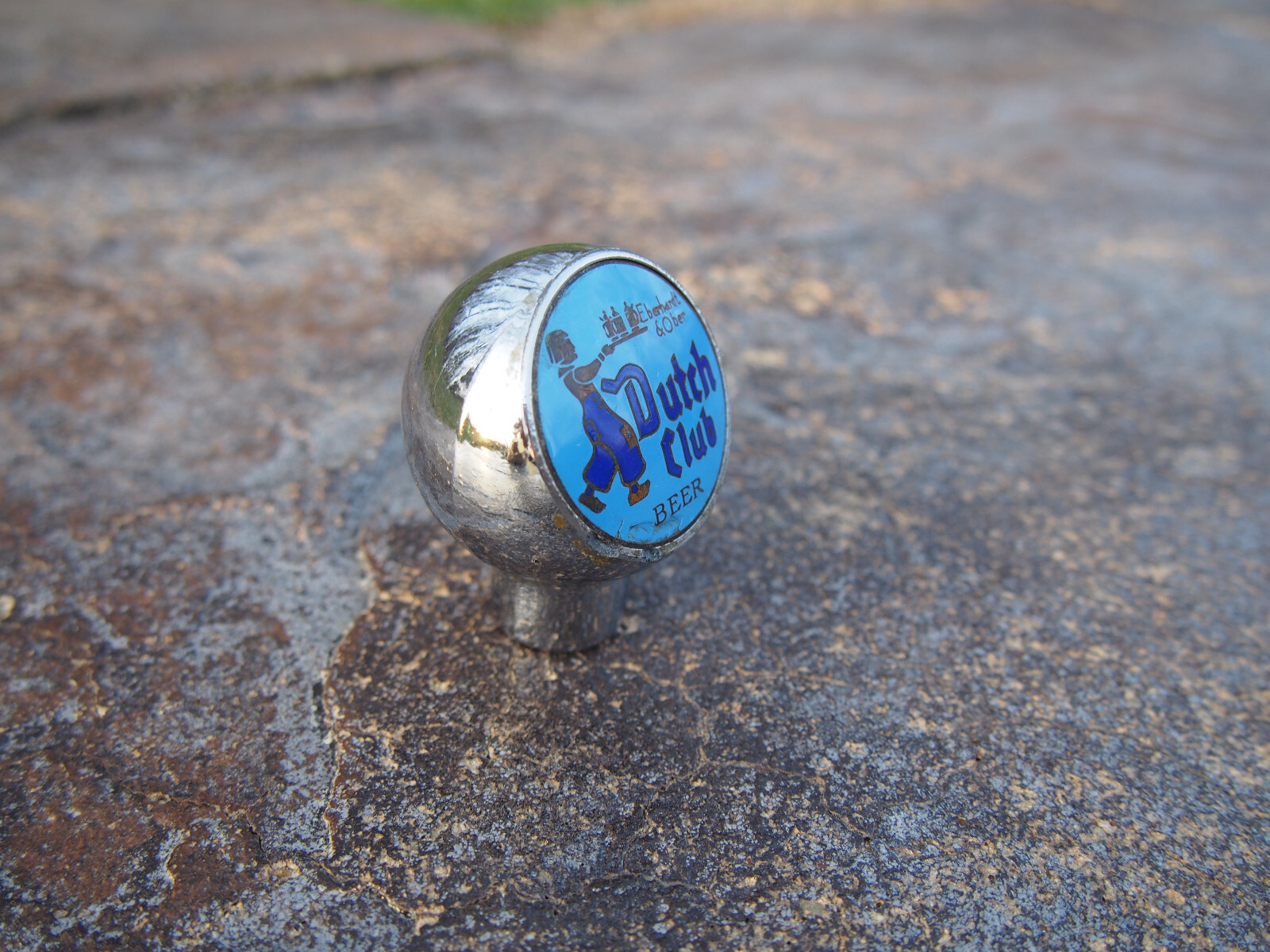 Scarce Dutch Club Beer Pittsburgh Brewing Ball Knob Tap Handle Robbins