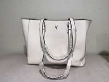 Sac Fourre-tout Vanessa Williams Lush - Blanc Cassé 13x11x4.5 Pouces - Neuf Avec étiquette