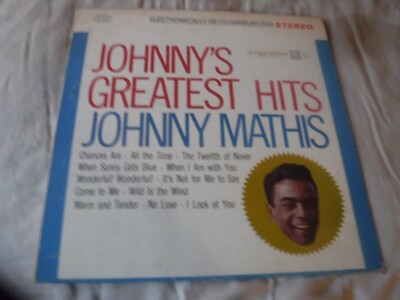 Johnnys Greatest Hits Johnny Matis vinyl Record