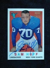1997 Topps Stars SAM HUFF : Rookie Reprint Archives - Certified Autograph Issue