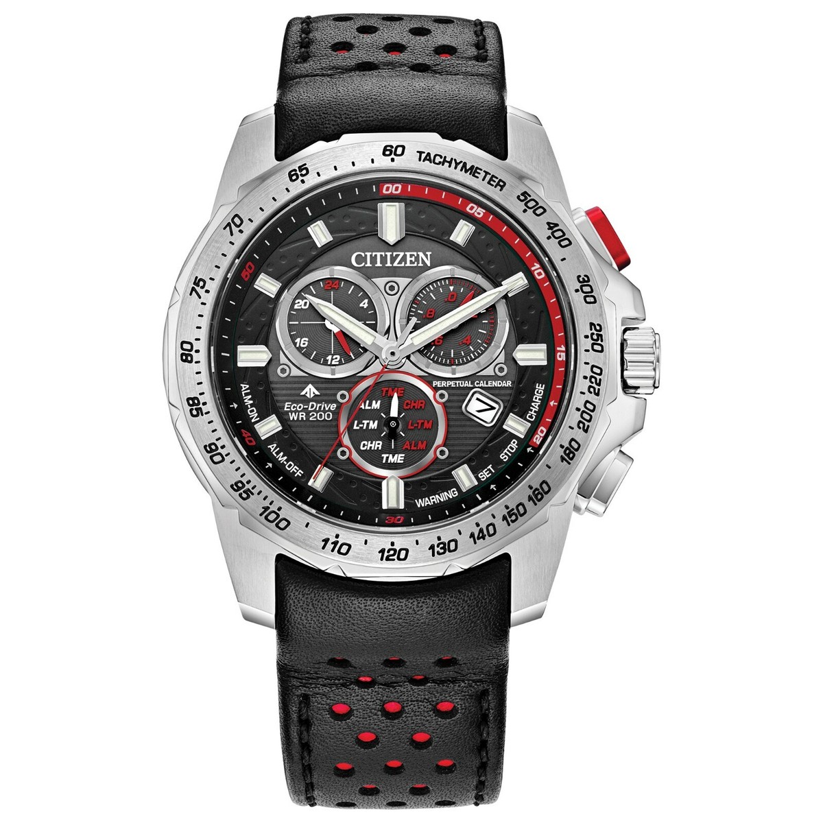 Citizen Promaster MX Eco-Drive Chronograph Alarm Men's Watch 43mm