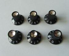 6x Guitar AMP Knobs Amplifier Skirted Knobs B...