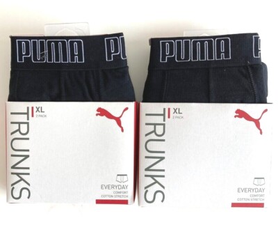 Puma Trunk Shorts Herren cotton stretch 4 er Pack black / black   S, M , L , XL