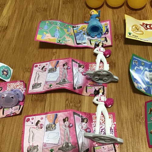 Kinder Egg Surprise Toys Barbie Dolls Hot Wheels Cars Ring Top Animals - 11 Lot - Picture 4 of 10