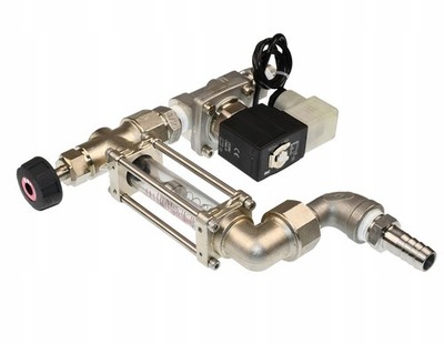 TOFLO Rotameter BKCWY088 2-20l/min mit SMC Elektroventil VXZ2240GZ 