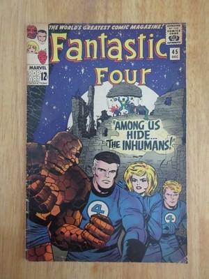 FANTASTIC FOUR #45 *1965 Key! Bright & Colorful!* (VG/FN, See Details...)