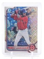 CEDDANNE RAFAELA 2022 BOWMAN CHROME MEGA BOX 1ST MOJO REFRACTOR RED SOX Q5916
