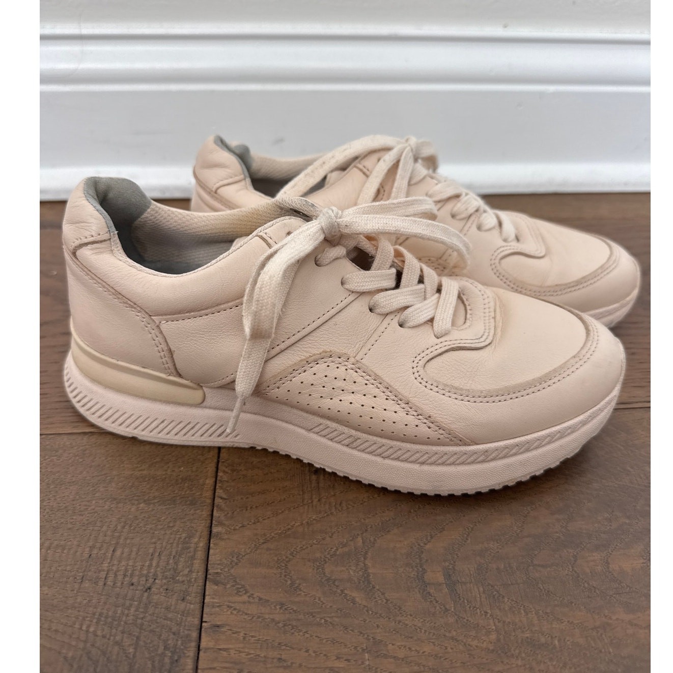 Everlane The Trainer Leather Low Top Sneaker Blush Pink Unisex W7/M5