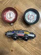 YELLOW JACKET BRUTE II Manifold Gauge Set R-22 R-404A R-410A Dual Pressure