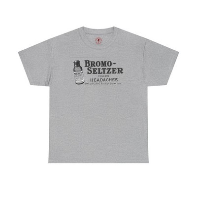 Vintage Retro Bromo Seltzer Advertisement DISTRESSED Americana Tee NWT S-5XL