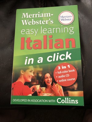 Merriam-Webster's Easy Learning Italian in a Click by Merriam-Webster 3 In 1