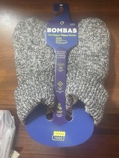 Bombas NEW The Gripper Slipper Bootie women  s Size Medium Grey Sherpa Lined