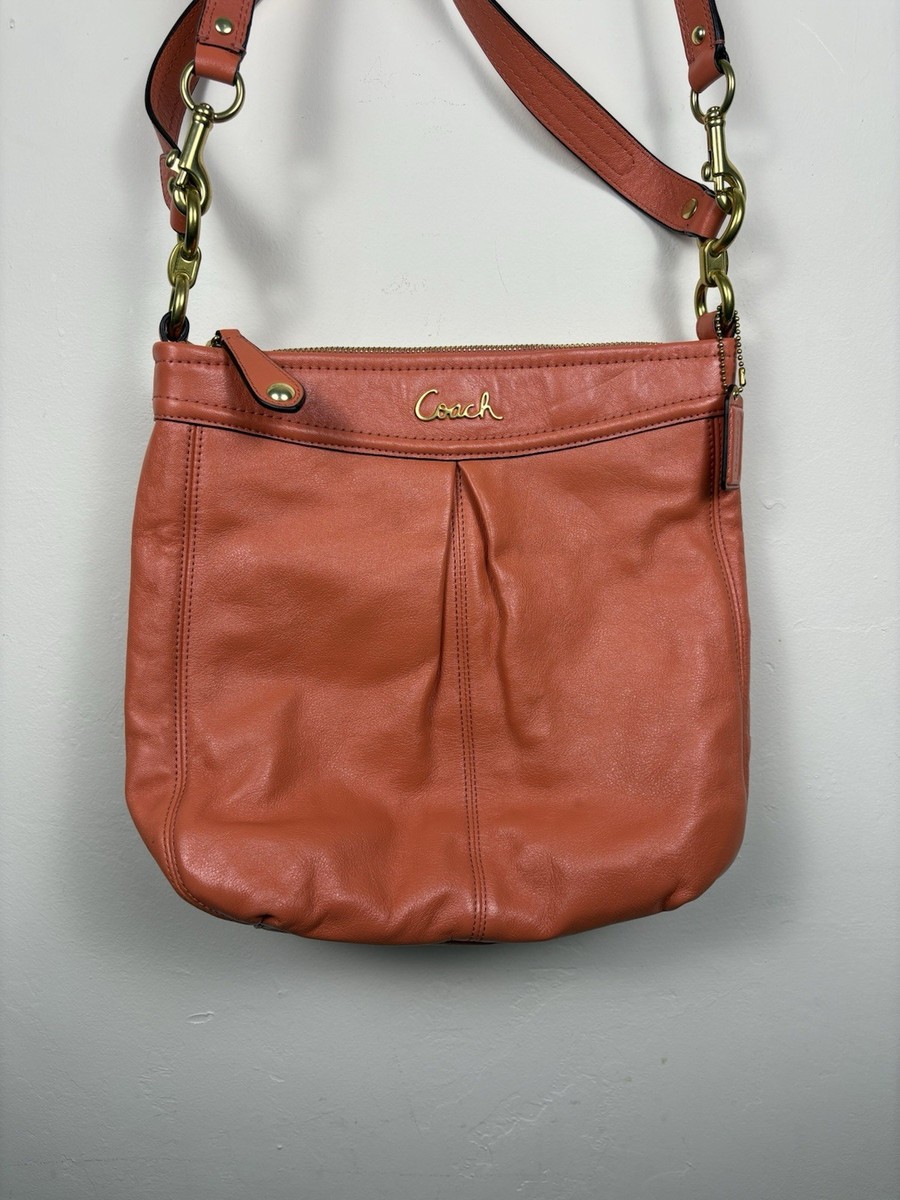 Coach Ashley Leather Hobo Bag F20114 Crossbody Shoulder Purse
