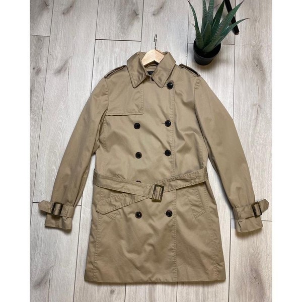 Women Hallhuber Trench Coat Beige Polyester 36