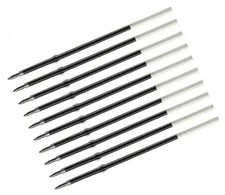 10 x Repuesto Negro Bolígrafo Biro Bolígrafo Tinta Repuesto 107mm 10.7cm Bola Repuestos