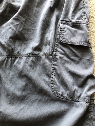 Hollister Low Rise Baggy Cargo XXL Hose grau 2XL Stretch 42x30 Gummizug Komfort - Bild 7 von 8