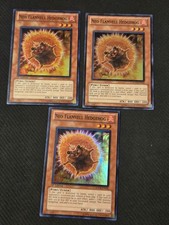 3x Neo Flamvell Hedgehog x3 HA04-EN032 Super Rare 2x 1st Edition NM Yugioh